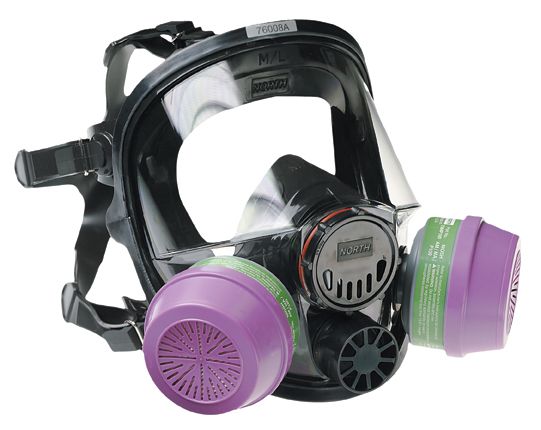 Respirator, Full Facepiece with Silicone, Medium/Large - Air Purify
